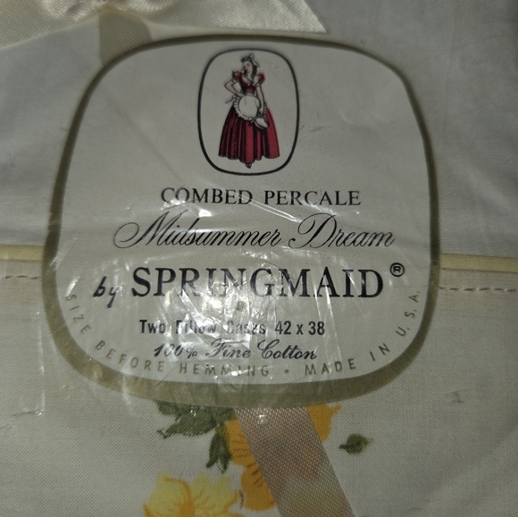 Vintage New In Package Springmaid Midsummer Dream Pillowcases 2 - Picture 2 of 4